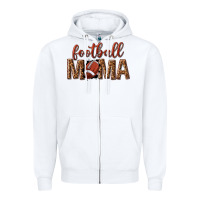 White football mama Zipper Hoodie - texasbilliewilder