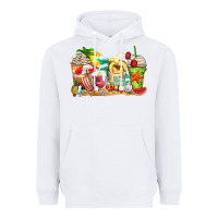 White summer vibes coffee cups Heavyweight Hoodie - Zillion Design Studio