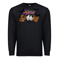 Black stay spooky Premium Sweatshirt - RacoonDesign