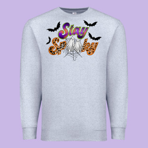 Stay Spooky Premium Sweatshirt Designed By Racoondesign
