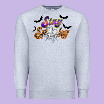 Stay Spooky Premium Sweatshirt Designed By Racoondesign