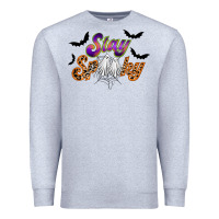 Heather Grey stay spooky Premium Sweatshirt - RacoonDesign