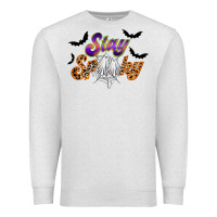 Oatmeal Heather stay spooky Premium Sweatshirt - RacoonDesign