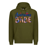 Army Green american babe Premium Hoodie - LillyAllenDesigns