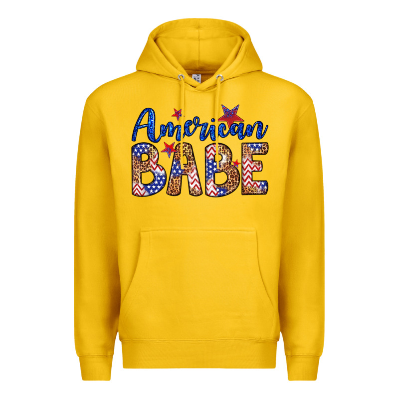 American Babe Premium Hoodie by LillyAllenDesigns | Teevron