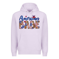 Lilac american babe Premium Hoodie - LillyAllenDesigns