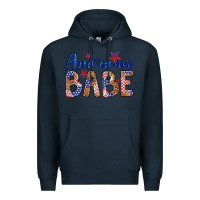 Navy american babe Premium Hoodie - LillyAllenDesigns