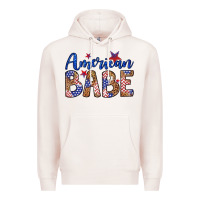Pale Pink american babe Premium Hoodie - LillyAllenDesigns