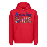 Red american babe Premium Hoodie - LillyAllenDesigns