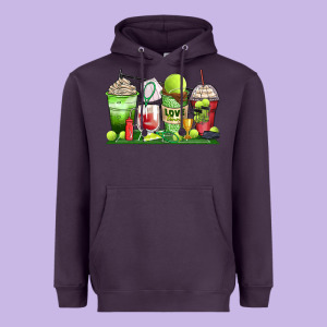 Tennis Coffee Cups Heavyweight Hoodie Designed By Zillion Design Studio