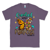 Lavender created with a purpose ephesians 2 10 Classic Tee - RanaPortraitStore