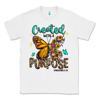 White created with a purpose ephesians 2 10 Classic Tee - RanaPortraitStore