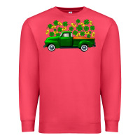 Cardinal st patricks shamrock gold truck Premium Sweatshirt - FaDigitalArtStudio