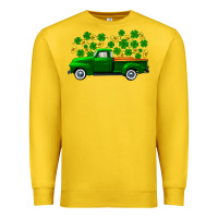 Lemon st patricks shamrock gold truck Premium Sweatshirt - FaDigitalArtStudio