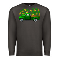 Smoke st patricks shamrock gold truck Premium Sweatshirt - FaDigitalArtStudio