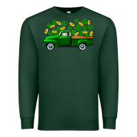 Sports Green st patricks shamrock gold truck Premium Sweatshirt - FaDigitalArtStudio