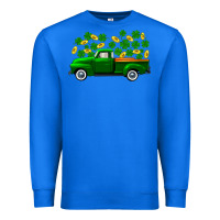 True Royal st patricks shamrock gold truck Premium Sweatshirt - FaDigitalArtStudio