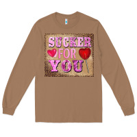 Toasted Coconut valentine's day sucker for you Long Sleeve Tee - BarkalooDesign