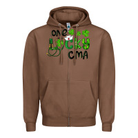 Chestnut one lucky certified medical assistant cma Zipper Hoodie - RanaPortraitStore