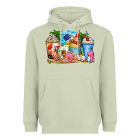 Matcha travel coffee cups Heavyweight Hoodie - Zillion Design Studio