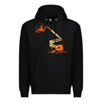 Black Boom Lift Premium Hoodie - LillyAllenDesigns