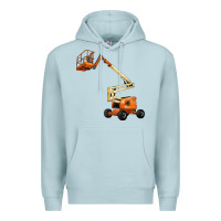 Blue Mist Boom Lift Premium Hoodie - LillyAllenDesigns