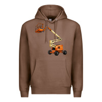 Chestnut Boom Lift Premium Hoodie - LillyAllenDesigns