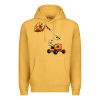 Mustard Boom Lift Premium Hoodie - LillyAllenDesigns