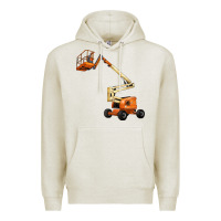 Oatmeal Heather Boom Lift Premium Hoodie - LillyAllenDesigns