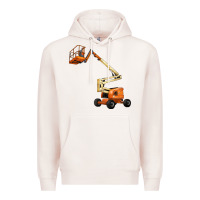 Pale Pink Boom Lift Premium Hoodie - LillyAllenDesigns