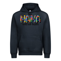 Navy this mama loves her puzzle Urban Hoodie - MaliasSmallBusiness