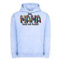 Pigment Grape Ice this mama loves her puzzle Urban Hoodie - MaliasSmallBusiness