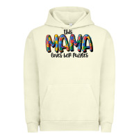 Pigment Pistachio this mama loves her puzzle Urban Hoodie - MaliasSmallBusiness