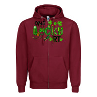 Burgundy One Lucky Respiratory Terapist Zipper Hoodie - RanaPortraitStore