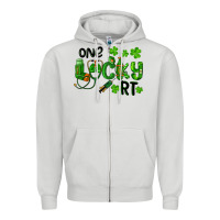 Dove Grey One Lucky Respiratory Terapist Zipper Hoodie - RanaPortraitStore