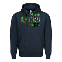 Navy One Lucky Respiratory Terapist Zipper Hoodie - RanaPortraitStore