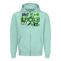 Seafoam One Lucky Respiratory Terapist Zipper Hoodie - RanaPortraitStore