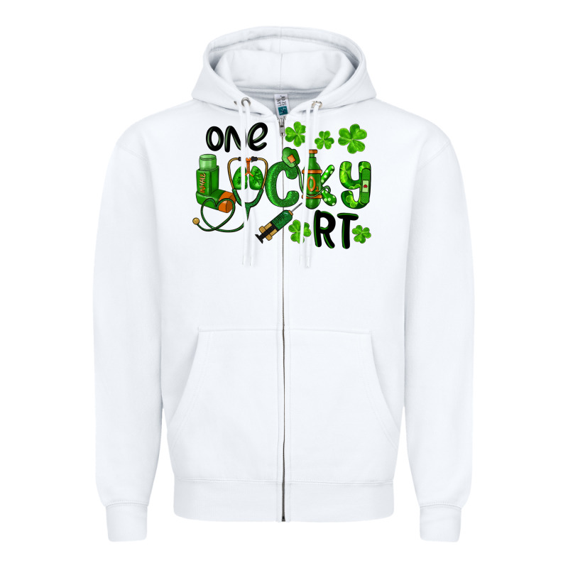 One Lucky Respiratory Terapist Zipper Hoodie by RanaPortraitStore | Teevron
