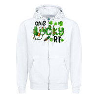 White One Lucky Respiratory Terapist Zipper Hoodie - RanaPortraitStore