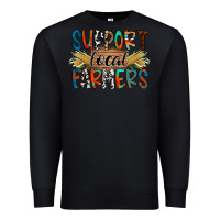 Black support local farmers Premium Sweatshirt - RacoonDesign