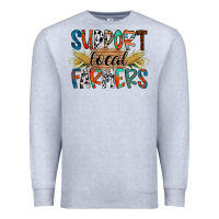 Heather Grey support local farmers Premium Sweatshirt - RacoonDesign