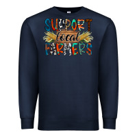 Navy support local farmers Premium Sweatshirt - RacoonDesign
