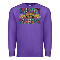 Purple support local farmers Premium Sweatshirt - RacoonDesign