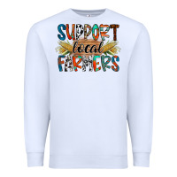 White support local farmers Premium Sweatshirt - RacoonDesign