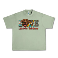 Oil Green love labrador retriever Urban Heavy Tee - Artiststas