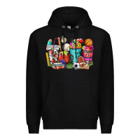 Black p.e. teacher coffee cups Premium Hoodie - NancyCooperArtShop