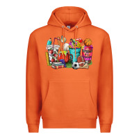 Carrot p.e. teacher coffee cups Premium Hoodie - NancyCooperArtShop
