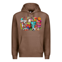 Chestnut p.e. teacher coffee cups Premium Hoodie - NancyCooperArtShop