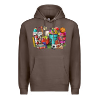 Coffee p.e. teacher coffee cups Premium Hoodie - NancyCooperArtShop