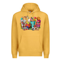Mustard p.e. teacher coffee cups Premium Hoodie - NancyCooperArtShop